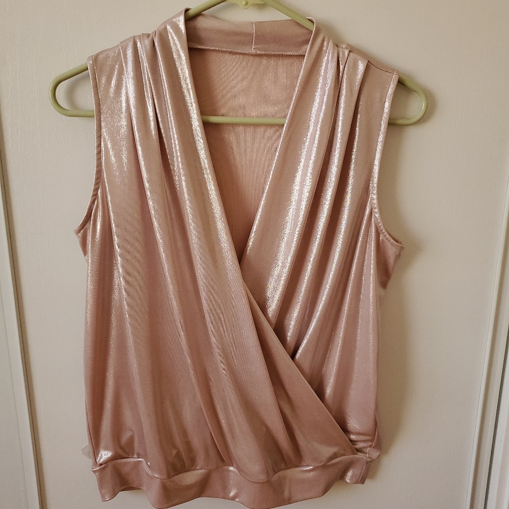 Pink party/clubbing shirt, for women, size small